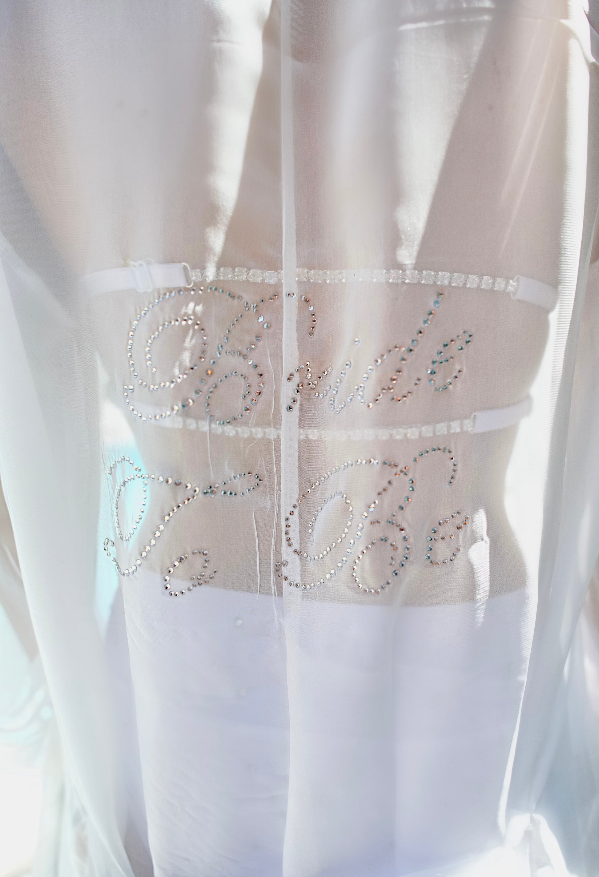 Bride to be Robe Swimsuit Close Look