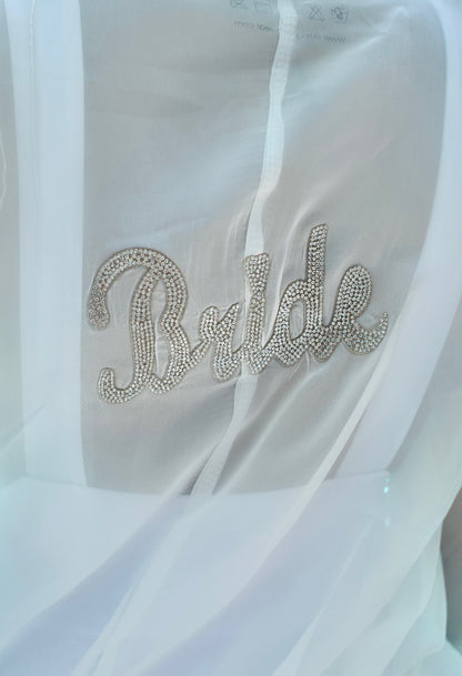 Bride to be Robe Swimwear Close Look