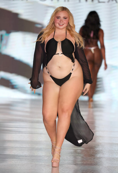 Slay Swimwear 'It's Giving Body' swimsuit for beach fashion