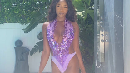 Slay Swimwear's glamorous Bling Queen one-piece