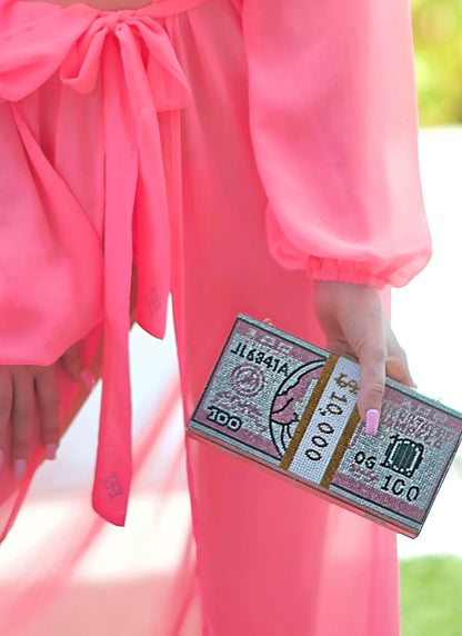 Slay Swimwear's trendy Get a Bag Dollar Printed 